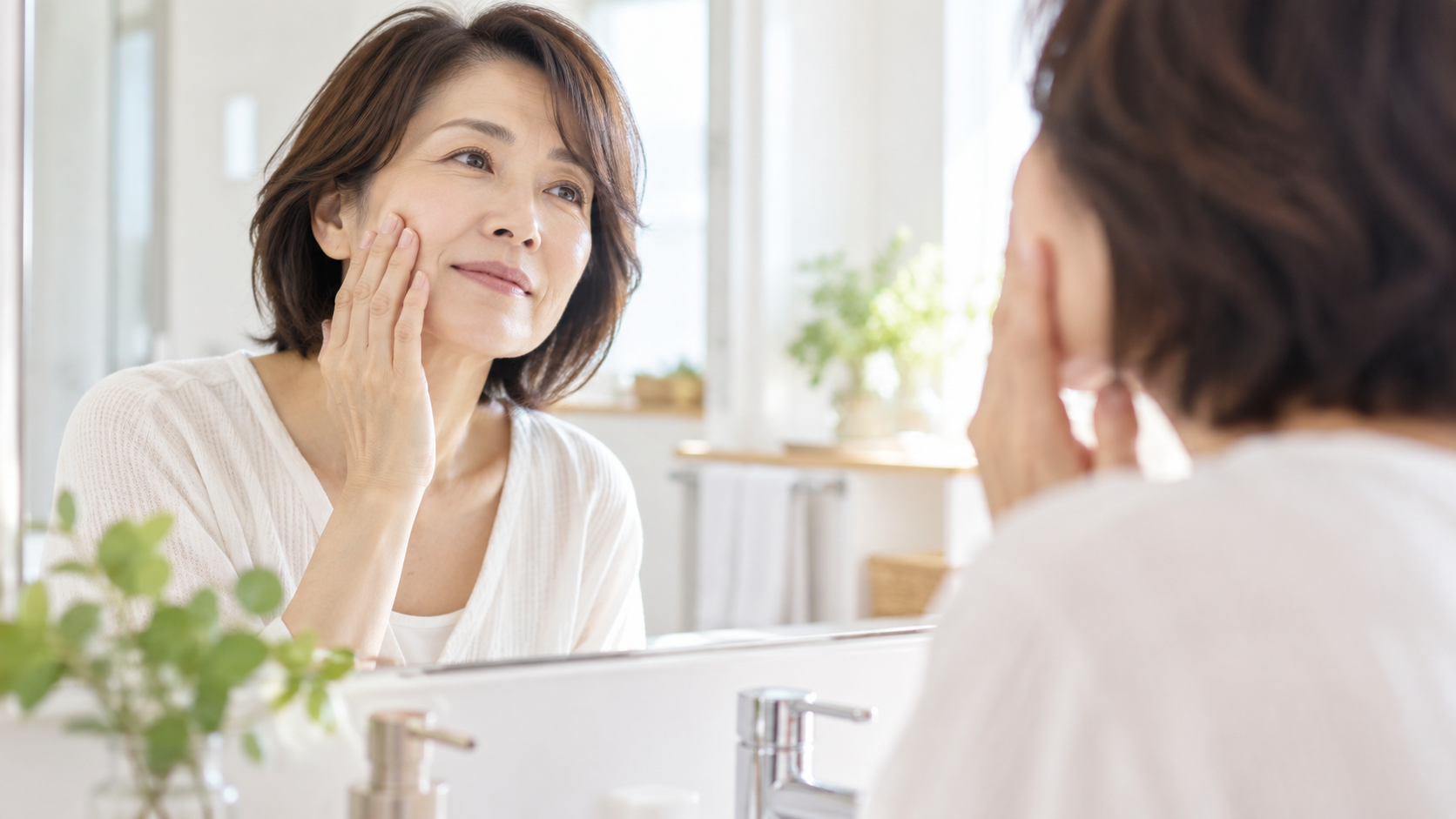 乾燥が気になる50代女性